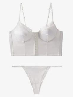 Ensembles de lingerie 2 pièces en dentelle noire : soutien-gorge et culotte