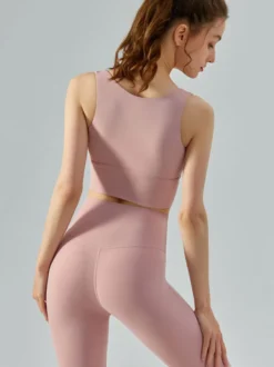 Haut De Tennis Pour Femme Col Rond À Zip Top Nylon Sans Manches Vêtements De Sport