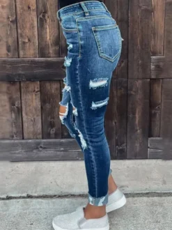 Jeans pour femmes bas de jeans style streetwear décontracté et charmant