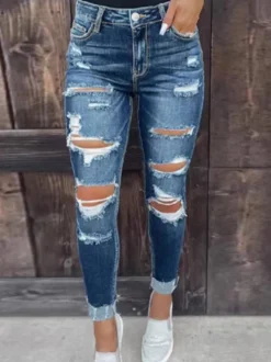 Jeans pour femmes bas de jeans style streetwear décontracté et charmant