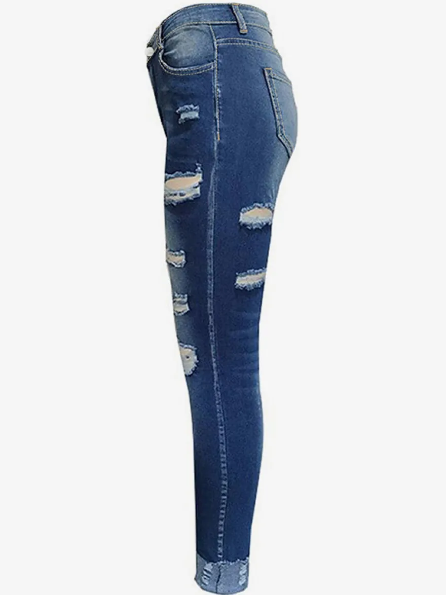 Jeans pour femmes bas de jeans style streetwear décontracté et charmant