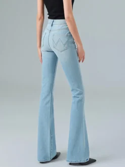Jeans pour femmes bas élégants à taille haute jeans décontractés au quotidien