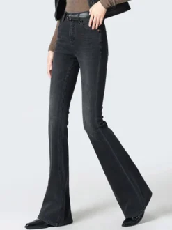 Jeans pour femmes bas évasés jeans modernes et décontractés
