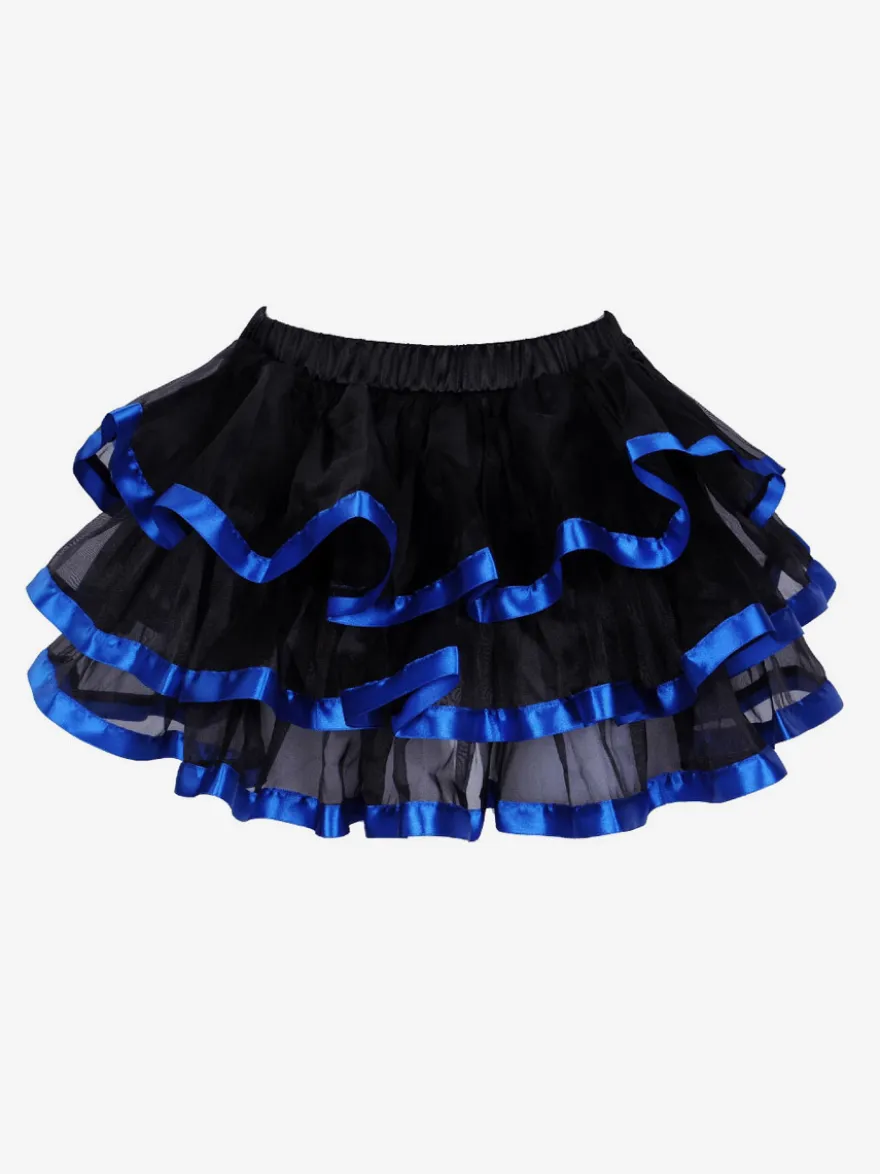 Jupes courtes sexy en tulle bleu pour l'hiver
