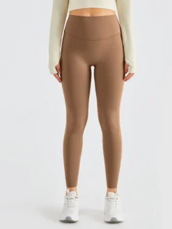 Legging De Yoga Pour Femme Pantalon De Sport En Nylon Taille Haute Cyclisme