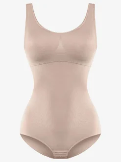 Lingerie Body Sculptant Rose Sans Manches Col U