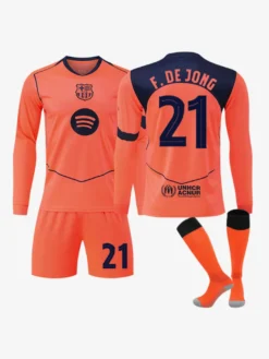 Maillot extérieur à manches longues 3 pièces 25/26 n°10 Lamine Yamal n°14 Rashford Football Club