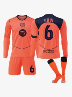 Maillot extérieur à manches longues 3 pièces 25/26 n°10 Lamine Yamal n°14 Rashford Football Club