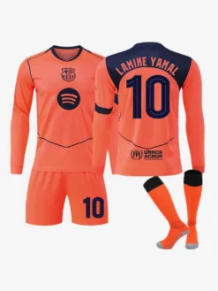 Maillot extérieur à manches longues 3 pièces 25/26 n°10 Lamine Yamal n°14 Rashford Football Club