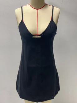 Mini-robe nuisette en jean à découpes pour femme 2026