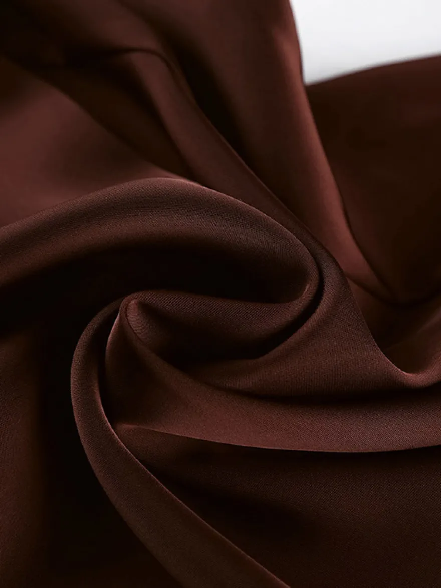 Pantalon marron taille haute