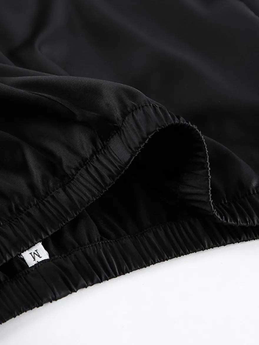 Pantalon noir taille haute