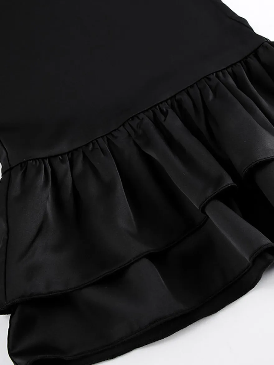 Pantalon noir taille haute