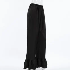 Pantalon noir taille haute