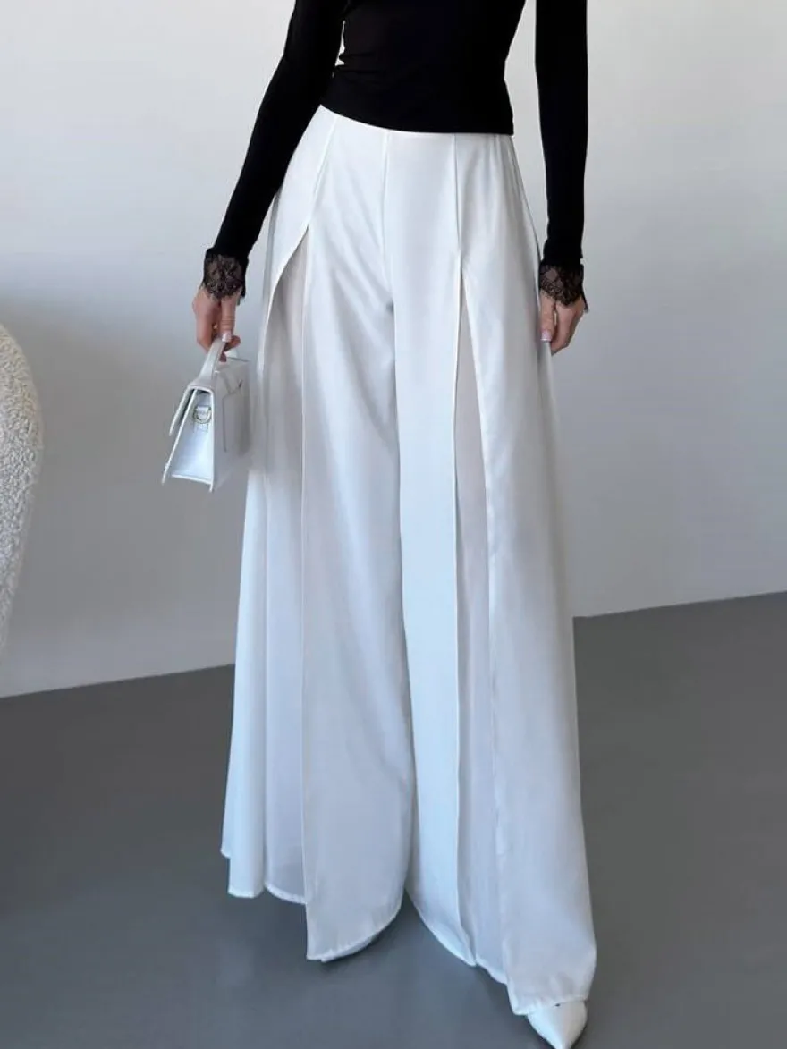 Pantalon noir taille haute