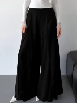 Pantalon noir taille haute