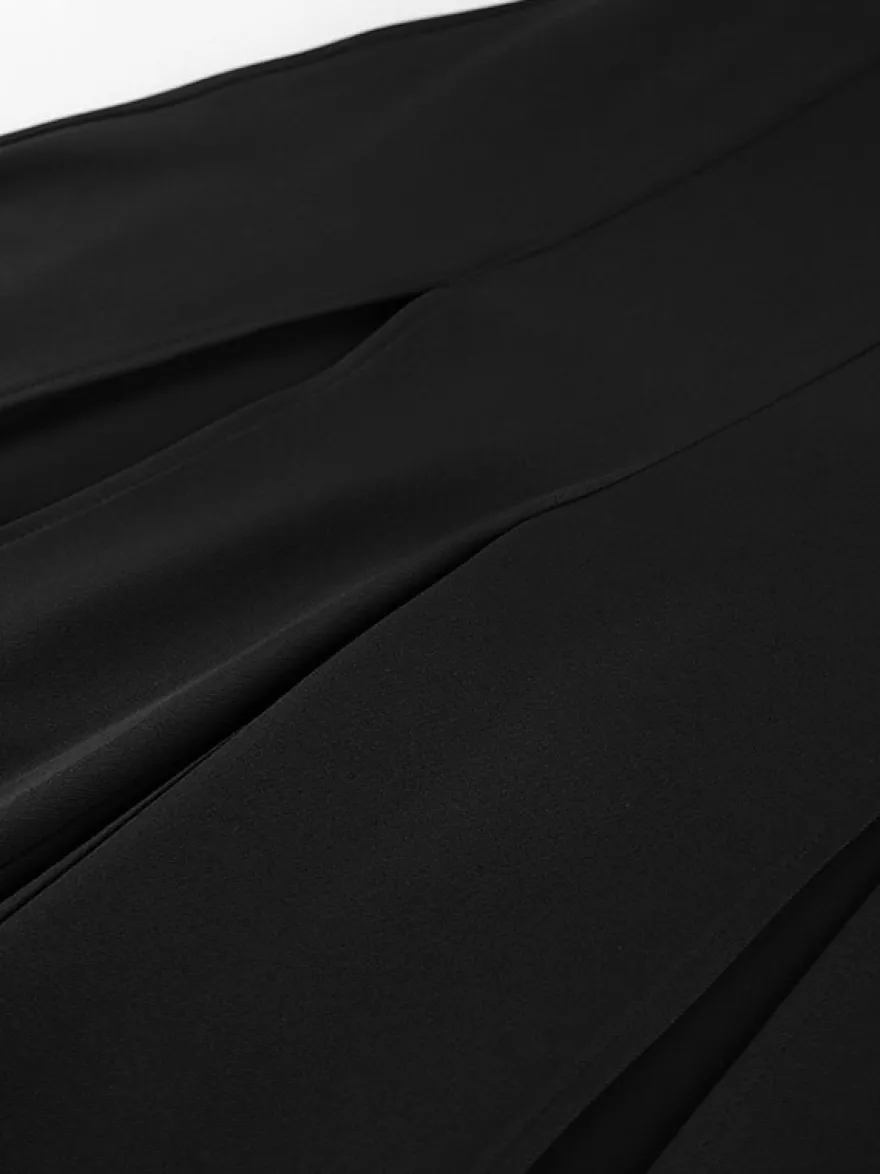 Pantalon noir taille haute