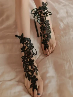 Pour Femme Dentelle Rouge Dentelle