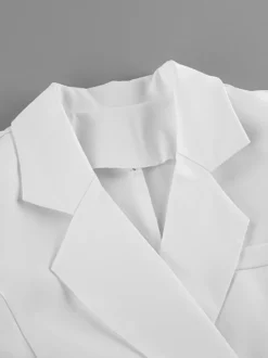 Robe blazer élégante pour femme mini-robe - Ceinture cache-cœur col cranté coupe ajustée - Collection printemps-été 2026