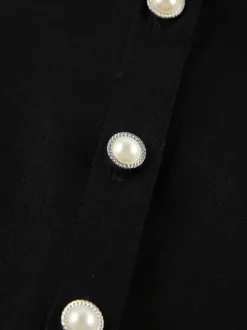 Robe-chemise froncée pour femme mini-robe chic - Ourlet en dentelle noire manches longues coupe moulante - Idéale pour le printemps du bureau au dîner (2026)