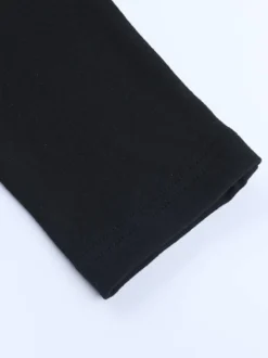 Robe courte en dentelle à col carré pour femme - Robe moulante noire à volants gothiques superposés et manches longues - Tenue de soirée printanière 2026