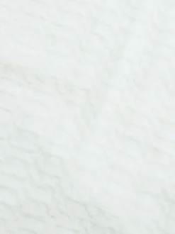 Robe courte texturée pour femme - Blanc crème coupe coquette poignets à volants - Idéale pour une soirée d'été à la plage (2026)