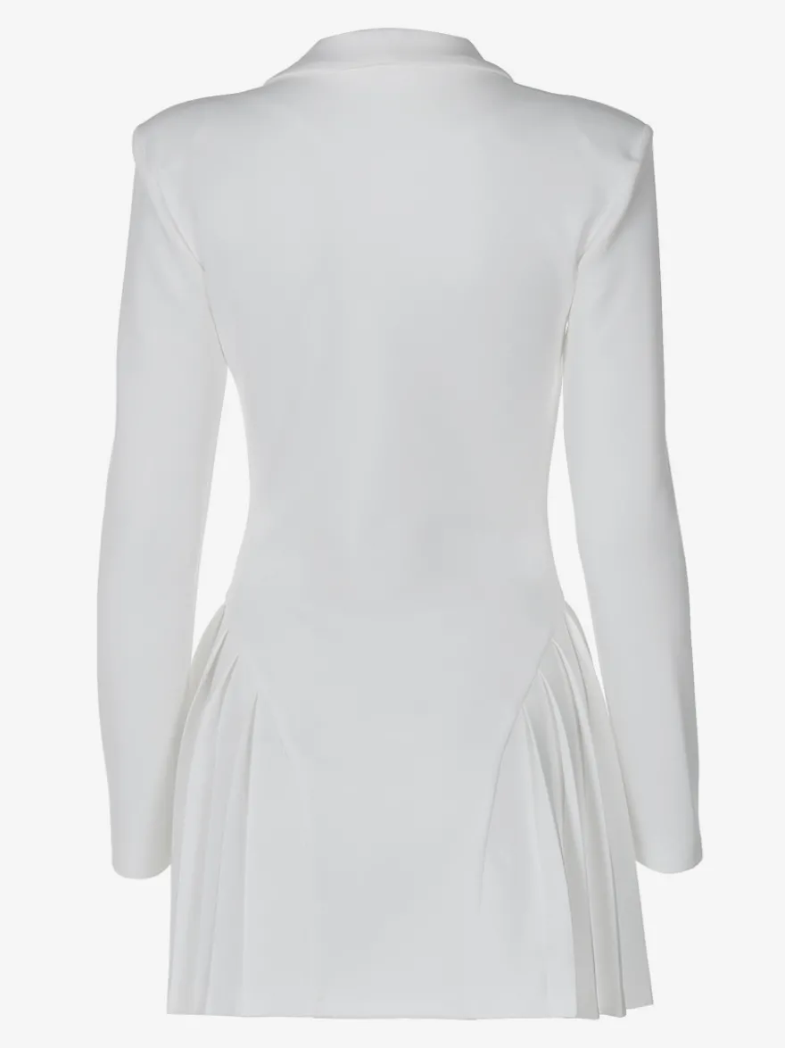 Robe De Club Femme Col En V Sexy Manches Longues En Polyester Noir
