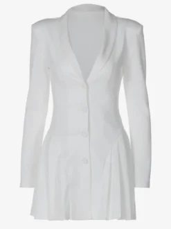 Robe De Club Femme Col En V Sexy Manches Longues En Polyester Noir
