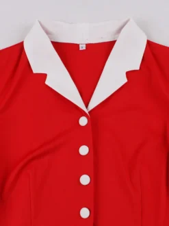Robe de cocktail swing vintage années 1950 pour femme sans manches style rétro