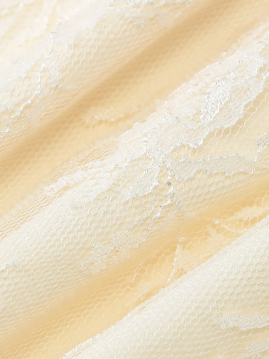 Robe de soirée abricot en polyester à motif cœurs sans manches bustier robe d'été