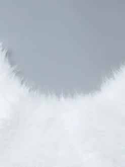 Robe de soirée blanche en polyester sans manches à bretelles et col montant