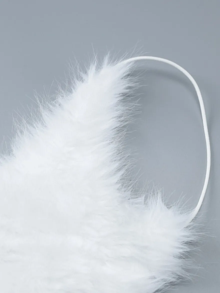 Robe de soirée blanche en polyester sans manches à bretelles et col montant