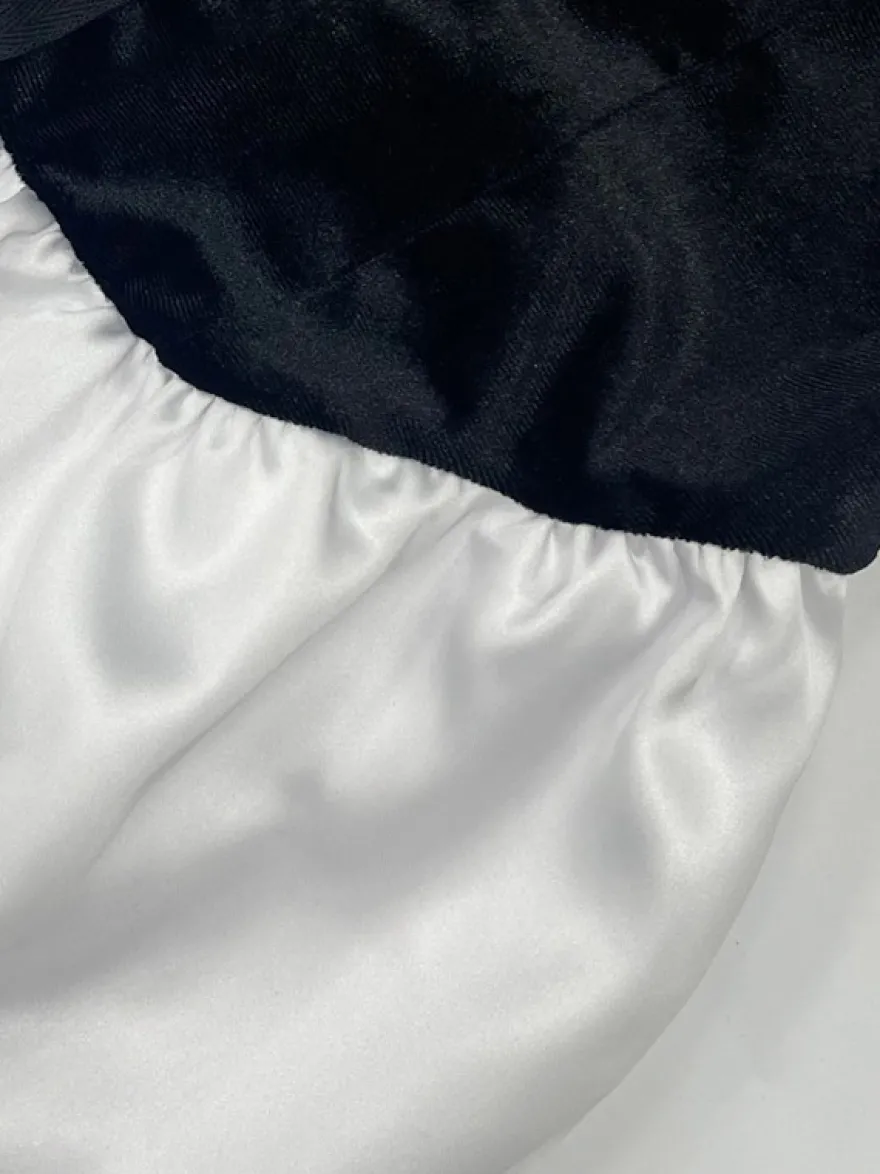 Robe de soirée blanche sans manches bustier et dos nu