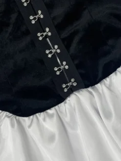 Robe de soirée blanche sans manches bustier et dos nu
