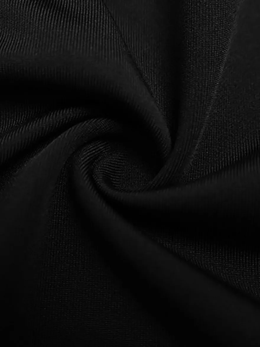 Robe de soirée bustier à bretelles spaghetti et découpe latérale en dentelle robe maxi moulante