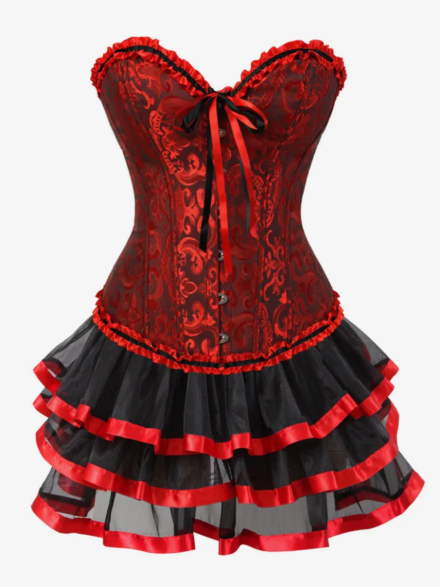 Robe de soirée corset bordeaux sans manches dos nu robe d'été