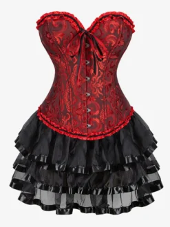 Robe de soirée corset bordeaux sans manches dos nu robe d'été
