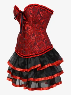 Robe de soirée corset bordeaux sans manches dos nu robe d'été