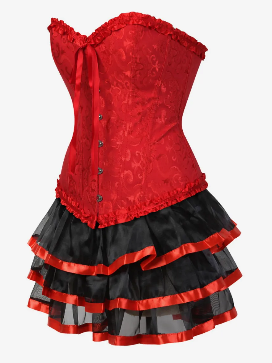 Robe de soirée corset bordeaux sans manches dos nu robe d'été