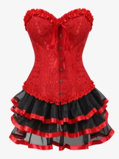 Robe de soirée corset bordeaux sans manches dos nu robe d'été