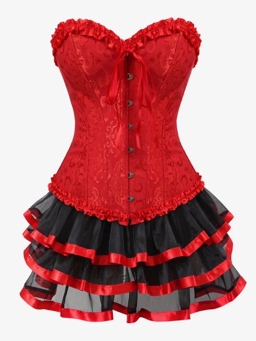 Robe de soirée corset bordeaux sans manches dos nu robe d'été