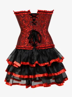 Robe de soirée corset bordeaux sans manches dos nu robe d'été