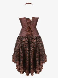 Robe de soirée corset noire sans manches à col en V et dos nu