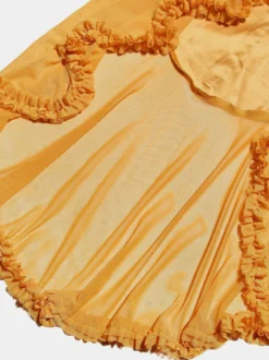 Robe de soirée longue à volants sur le devant pour femme 2026