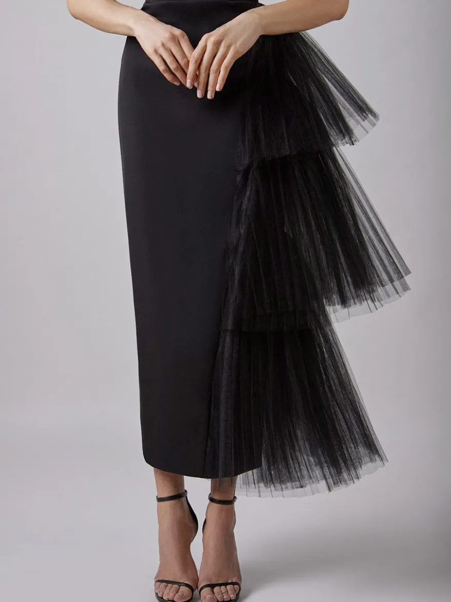 Robe de soirée maxi bleue sans bretelles fermeture éclair dos nu élégante et semi-formelle