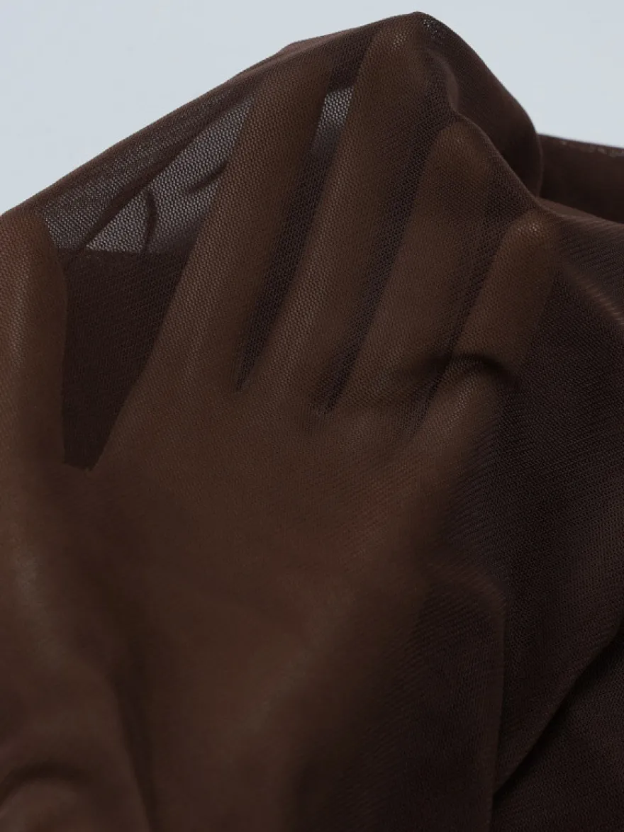 Robe de soirée maxi marron café sans bretelles plissée sexy semi-formelle robe d'été