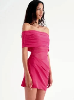 Robe de soirée mini verte sans bretelles plissée sans manches robe semi-formelle