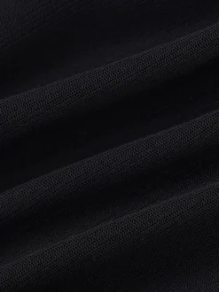 Robe de soirée noire dos nu décolleté cœur froncée et fendue robe midi pour boîte de nuit ou tenue de ville