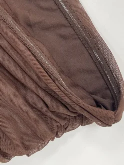 Robe de soirée noire en polyester sans manches et sans bretelles robe d'été
