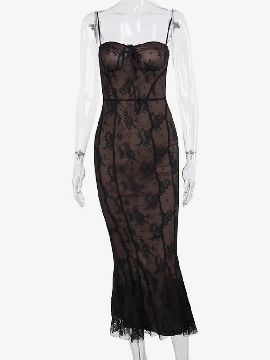 Robe de soirée noire imprimée sans manches à bretelles robe d'été